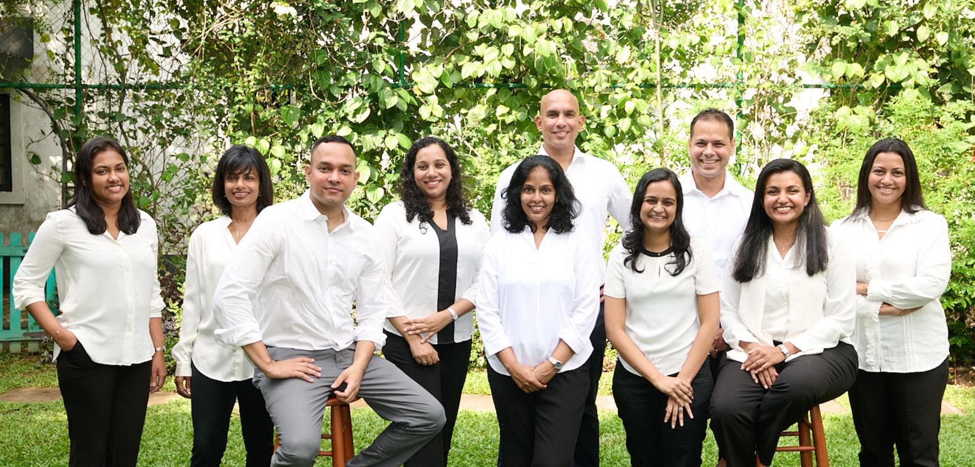 Members of the current D. L. & F. De Saram team