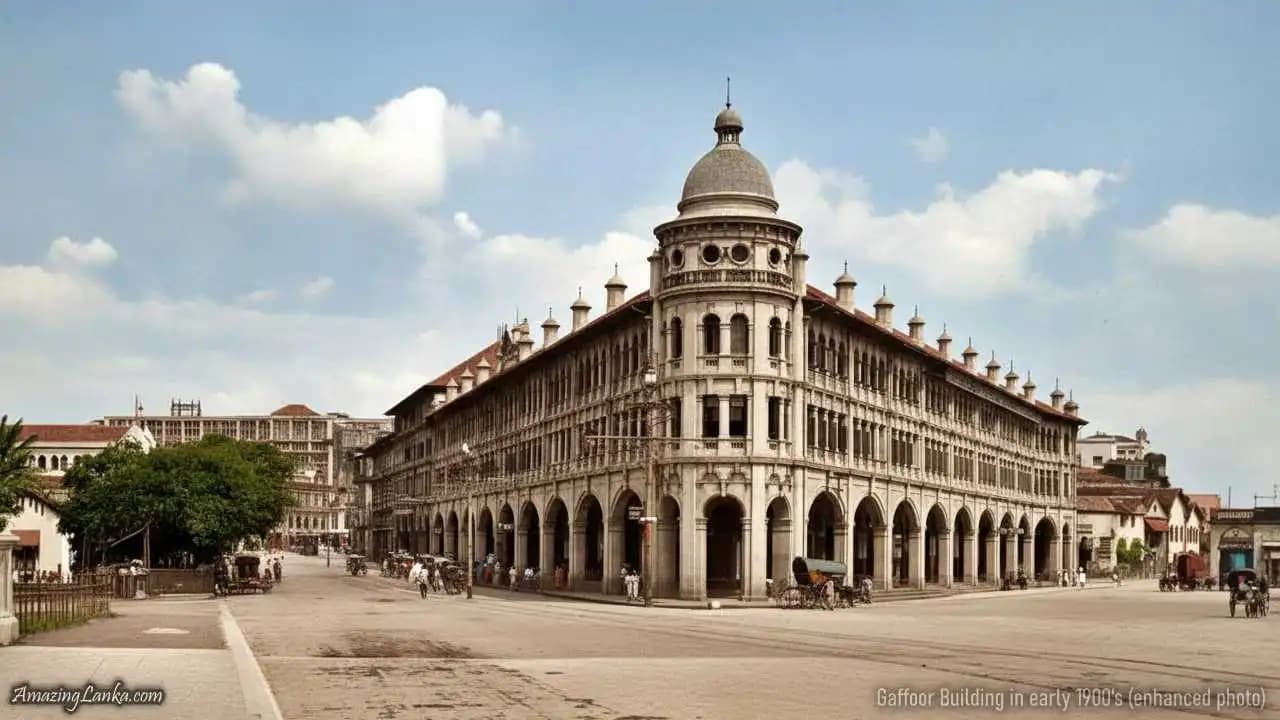 The historic Gaffoor Building in Colombo Fort